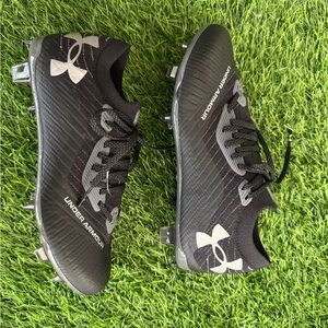Under Armour Shadow Elite 2.0 FG Soccer Cleats Black Grey 3027239-001 Mens 6